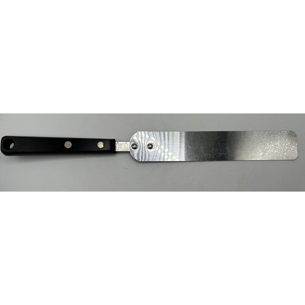 Ekco 12" Forged‎ Stainless Icing Spreader Spatula Black Handle USA Vintage